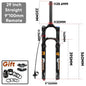 MTB Air Suspension Fork 140mm Travel (5.5in) - 26/27.5/29-inch Wheels - 9x100mm QR Axle - 34mm Stanchion, 28.6mm Steerer