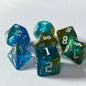 7-Piece Acrylic Polyhedral Dice Set for DnD & Tabletop RPG — d4 d6 d8 d10 d10 d12 d20