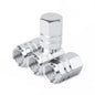 Aluminum Alloy Tire Valve Stem Caps — Dustproof Valve Caps for Car Motorcycle Bicycle (1.6 x 1.0 cm / 0.63 x 0.39 in)