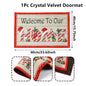 Christmas Floor Mat Outdoor Carpet Christmas Decor for Home 2025 Navidad Natal Santa Claus Door Mat Xmas Ornament New Year 2026