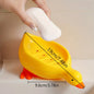 Duck Self-Draining Soap Dish with Tray, Bathroom Sink Countertop Organizer & Novelty Gift