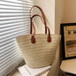 Women’s Straw Woven Shoulder Bag – Large Capacity Summer Beach Tote