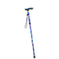 Adjustable Foldable Flower-Top Aluminum Walking Cane – T-Handle Portable Hiking Stick, 32–36 in (82–92 cm)
