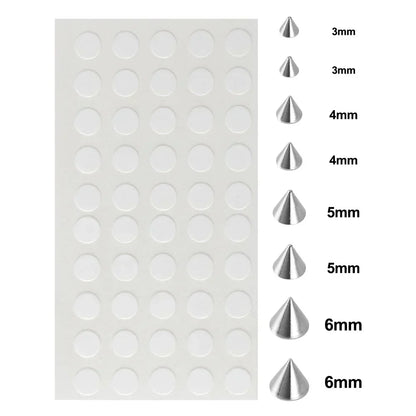 58pcs Non Piercing Lip Nails Sticker Selfadhesive Waterproof Reusable