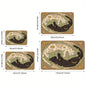 VIKAMA Yin Yang Cat Floor Mat Feature Doormat Soft Rug For Bedroom Creative Living Room Carpet Welcome Mat Outdoor Carpet Home D