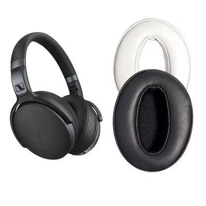Replacement Memory Foam Ear Pads for Over-Ear Headphones - Soft Leather Ear Cushions, Self-Adhesive (1 Pair)
