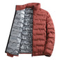Men's Winter Down Jacket Warm Windproof Hiking Coat Thickened Casual Stand Collar Outerwear