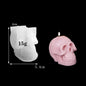 3D Skull Silicone Mold for Candle & Soap Making – DIY Halloween Plaster & Epoxy Craft Casting Mold
