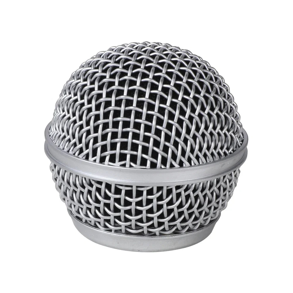 Mesh Ball Head Wired Wireless Microphone Grille Microphone Replacement Head Steel Shure SM58 Beta 58A