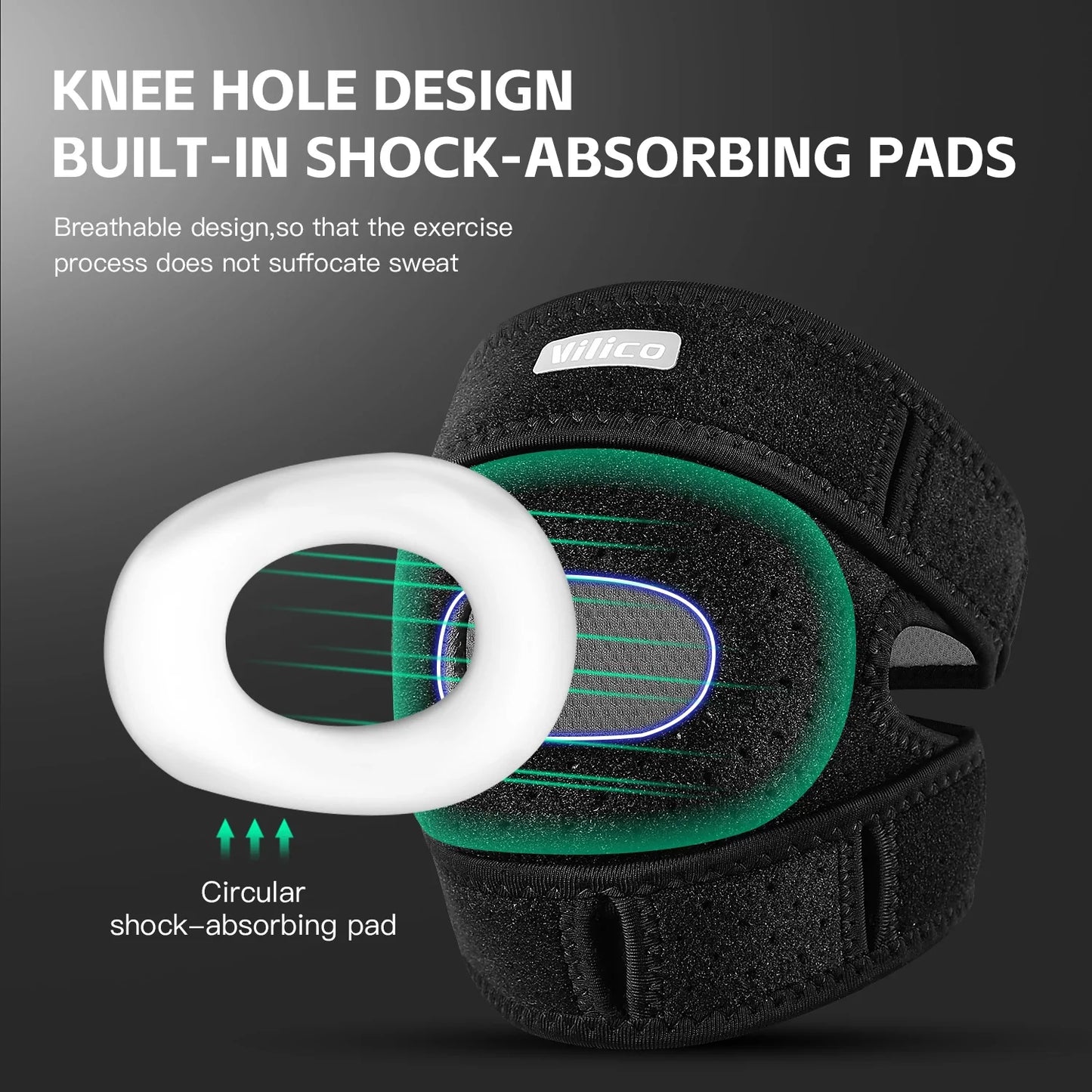Patella Knee Strap for Running & Fitness - Meniscus Support Knee Protector