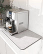 VIKAMA Coffee Machine Mat Rubber Backing Water-Absorbent Dish Drying Pad Kitchen Worktop Drainage Mat Home Decor