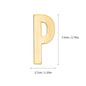 1Pcs Metal Self Adhesive House Number English Alphabet Letters for Apartment Room Door Plate Table Mailbox Number Stickers 7*3cm