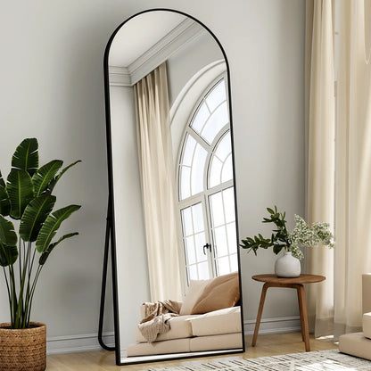 Arched Full-Length Floor Mirror – Free-Standing Full Body Mirror for Bedroom, Living Room & Dressing