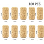 50/100 Pack Natural Cork Wine Bottle Stoppers – Reusable Sealing Corks for Wine Bottles, Bar & Kitchen Accessories