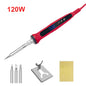 80W Adjustable Temperature Soldering Iron Kit with LCD, Ceramic Heater, Soldering Tips, Tweezers & Solder Wire