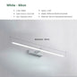 LED Bathroom Mirror Wall Light - Waterproof Modern Flat Touch Vanity Lamp, White/Black