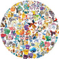50/100/200pcs Pokemon Anime Stickers Pikachu Kawaii Sticker Laptop Suitcase Skateboard Guitar Phone Cartoon Kid Gift Toys