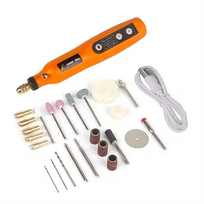 USB Rechargeable Wireless Engraving Pen - Mini Cordless Rotary Drill with Grinding Accessories