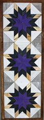 Handmade Amish Barn Quilt Banner Wall Art – 10.5in x 30in Reclaimed Wood Mosaic