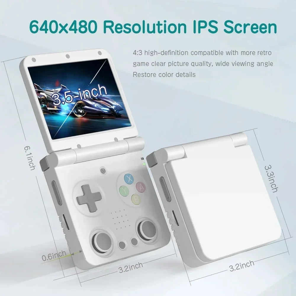 3.5-inch (8.9 cm) IPS Handheld Retro Game Console — Linux Onion OS, 5000+ Games, Mini HDMI & USB-C, 3000mAh