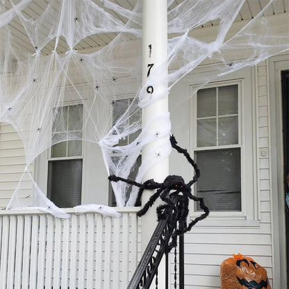 Halloween Artificial Spider Web Stretchy Cobweb Decoration – Cotton Cobweb for Haunted House, Bar & Party Props – 5 Colors, 20g or 40g