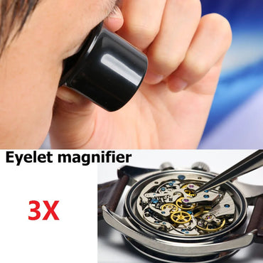 Jeweler's Loupe Magnifier Handheld Watchmaker Monocular 3x 5x 10x 15x 20x
