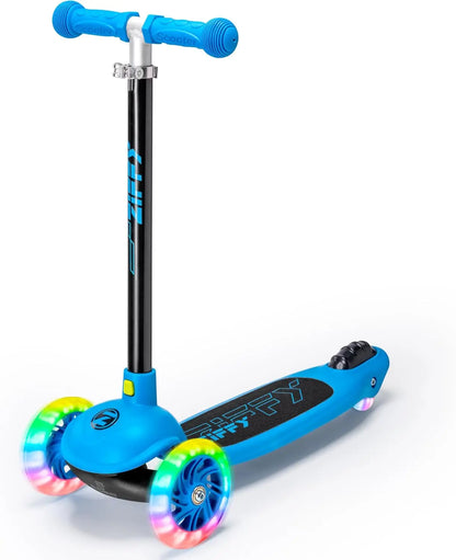 Joyfy 3-Wheel Kids Scooter with LED Wheels, 5-Position Height