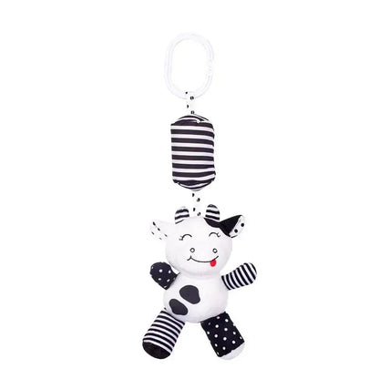 Stroller Hanging Bell Plush Doll Baby Rattles Newborn Visual Toy