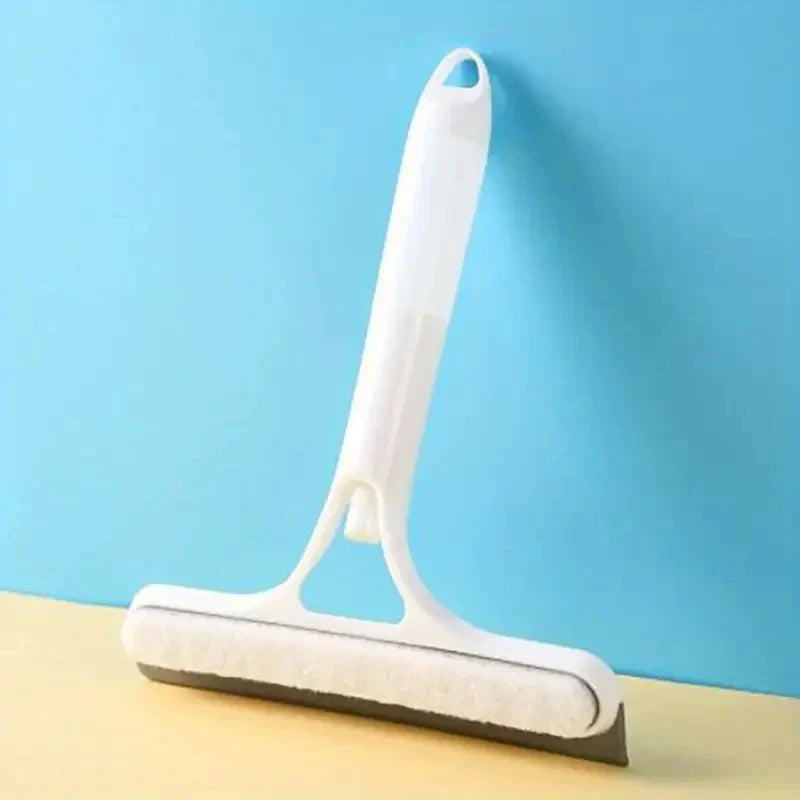3-in-1 Glass Cleaning Tool — Squeegee, Scraper & Spray Bottle for Windows, Mirrors & Shower Doors