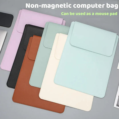 PU 13-Inch Waterproof Laptop Sleeve with Pen Case — MacBook Air/Pro