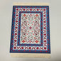 Woven Persian Flower Mouse Pad 9.1 x 7.1 in (23 x 18 cm) Non-Slip Rubber Desk Mat with Fringe — Retro Style