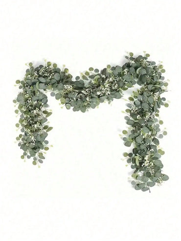 Artificial Eucalyptus Vine Garland – Faux Greenery Stems for Home, Wedding & Party Decor