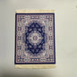 Woven Persian Flower Mouse Pad 9.1 x 7.1 in (23 x 18 cm) Non-Slip Rubber Desk Mat with Fringe — Retro Style