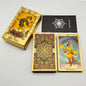 New Version Plastic Tarot Rider Waite Waterproof Gold Foil Tarot Deck With Nice PVC Package Prediction Cards Game