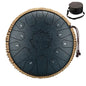 Steel Tongue Drum 13-Inch (32 cm) 15-Note C Scale Handpan-Style Percussion with Mallets & Carry Bag