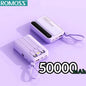 4-in-1 Portable Power Bank with Built-In Cables & LED Digital Display — 10,000/30,000/50,000mAh, 120W Fast Charge