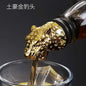 Zinc Alloy Animal Head Wine Pourer - Decorative Bottle Pour Spout & Stopper (Deer, Elk, Lion, Leopard, Wolf, Eagle, Dragon)