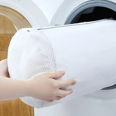 Reusable Mesh Shoe Washing Bag with Zipper - Protective Laundry Bag for Sneakers & Sports Shoes