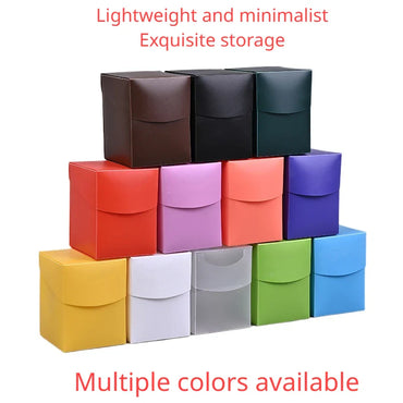 Deck Card Storage Box for 100+ Cards – Playing Card Carrying Case for Trading & Baseball Cards, Portable Deck Box for Games
