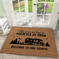 RV Camping Printed Carpet Happy Campers Decorate Door Mats Kitchen Bedroom Living Room Porch Entrance Non Slip Rug
