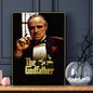 Movie The Godfather Poster HD Art Sticky Wall Waterproof Home Living Room Bar Decoration