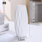 Ceramic Decorative Vase for Dried Flowers & Hydroponic Plants, Modern Table Ornament for Living Room Bedroom Office