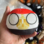 Polandball Countryball Plush Keychain 10 cm (3.9 in) 70 Designs Country Ball Pendant Stuffed Toy for Kids