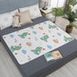 Washable Waterproof Baby & Toddler Mattress Protector Cute Cartoon Reusable Urine Pad 50×70 cm (19.7×27.6 in)