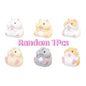 Japan YELL Gashapon Toys Cute Fatty Milky Soft Hamster Flocking Plush Dolls Squeeze Anti Stress Relief Squishy Collect Ornaments