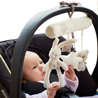 Hanging Rabbit Baby Hand Bell Plush Stroller Toy