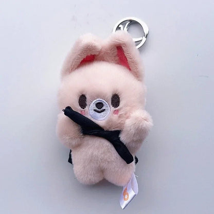 Plush Pilot Doll Magnetic Keychain - Backpack Charm & Kids Toy