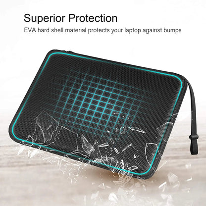 Shockproof Waterproof EVA Laptop Sleeve 13–15.6 Inch with Detachable Strap