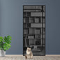 Cat-Resistant Zipper Door Screen - Nano Mesh Pet Door Curtain, Anti-Mosquito & Scratch-Proof, Up/Left Opening