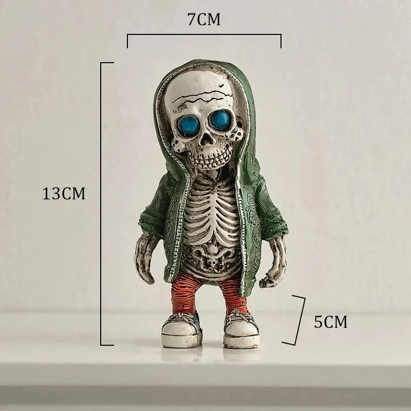 Halloween Resin Skeleton Figurines, 15 x 6 x 4cm, 1 or 4 Pieces